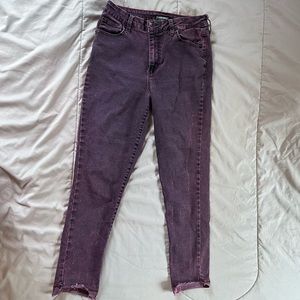 Wild Fable Purple Acid-Washed Skinny Jeans - size 8